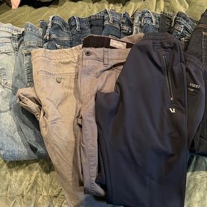 Podcast bro meets lumberjack wardrobe refresh-pants  Sizes around 32x30.